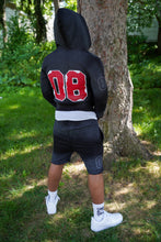 Load image into Gallery viewer, 08 HOODIE ‘BLACK/RED’