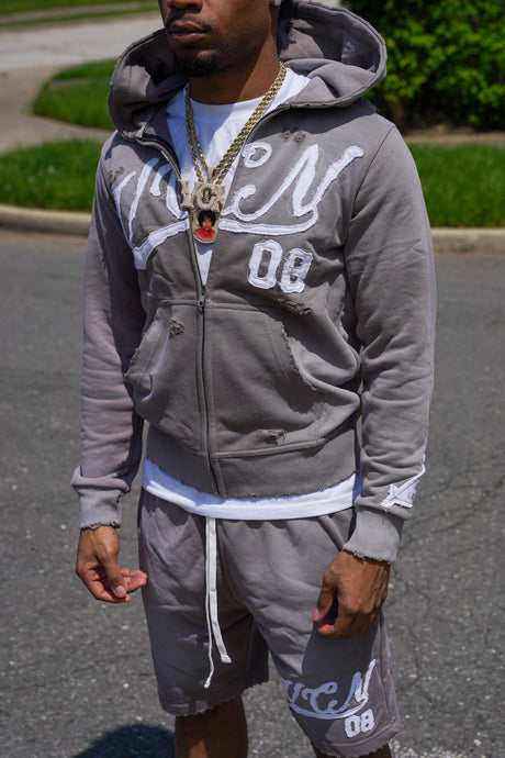 08 HOODIE ‘GREY’