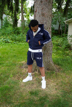 Load image into Gallery viewer, STRIPED HOODIE ‘NAVY’
