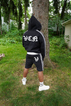 Load image into Gallery viewer, STRIPED HOODIE ‘BLACK’
