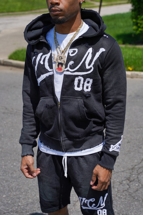 08 HOODIE ‘BLACK’