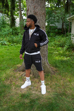 Load image into Gallery viewer, STRIPED HOODIE ‘BLACK’