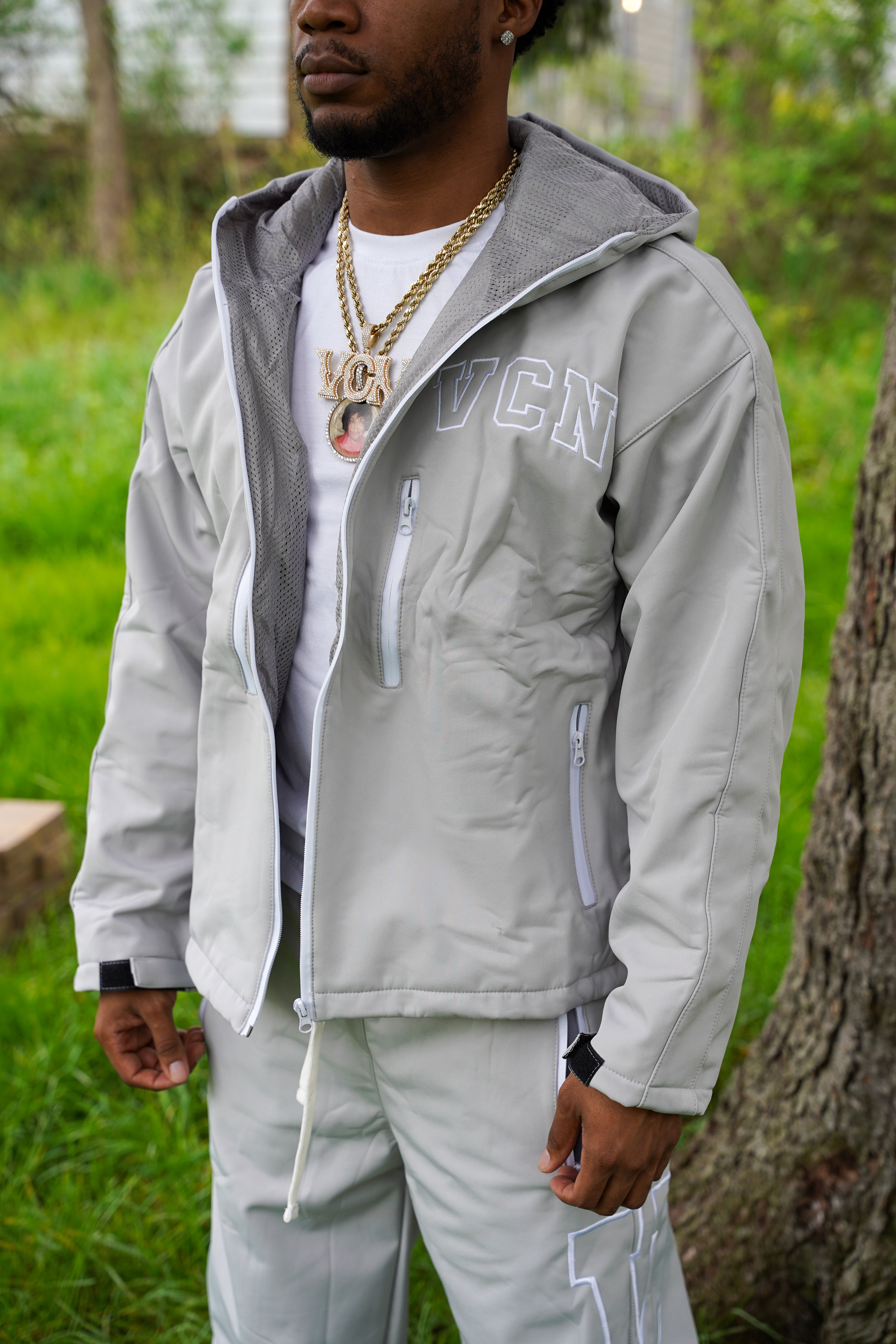 SOFT SHELL JACKET 'GREY' – VCN CLOTHING