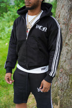 Load image into Gallery viewer, STRIPED HOODIE ‘BLACK’