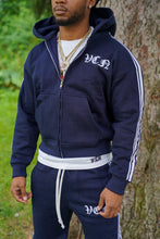 Load image into Gallery viewer, STRIPED HOODIE ‘NAVY’