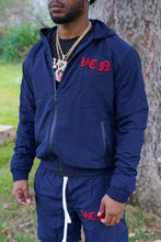 Load image into Gallery viewer, WINDBREAKER JACKET ‘NAVY/RED’