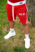 Load image into Gallery viewer, STRIPED SHORTS ‘RED’