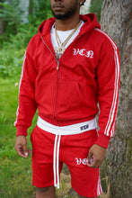Load image into Gallery viewer, STRIPED HOODIE ‘RED’