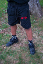 Load image into Gallery viewer, WINDBREAKER SHORTS ‘BLACK/RED’