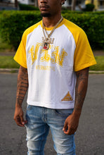 Load image into Gallery viewer, BASEBALL TEE ‘YELLOW/WHITE’