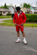 Load image into Gallery viewer, WINDBREAKER SHORTS SET ‘RED’