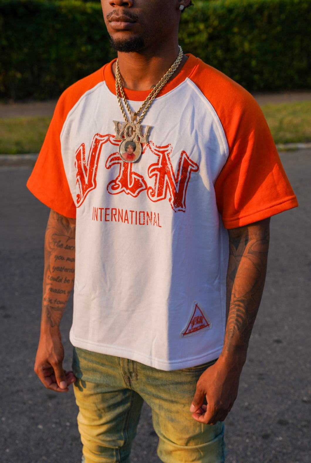 BASEBALL TEE ‘ORANGE’