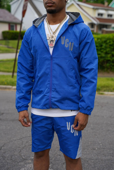 WINDBREAKER SHORTS SET ‘ROYAL’