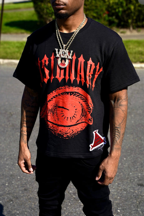 VISIONARY TEE ‘BLACK/RED’