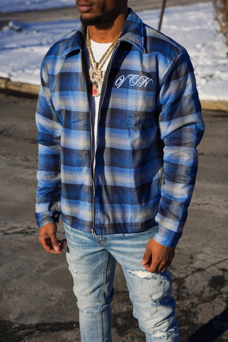 FLANNEL JACKET ‘BLUE’