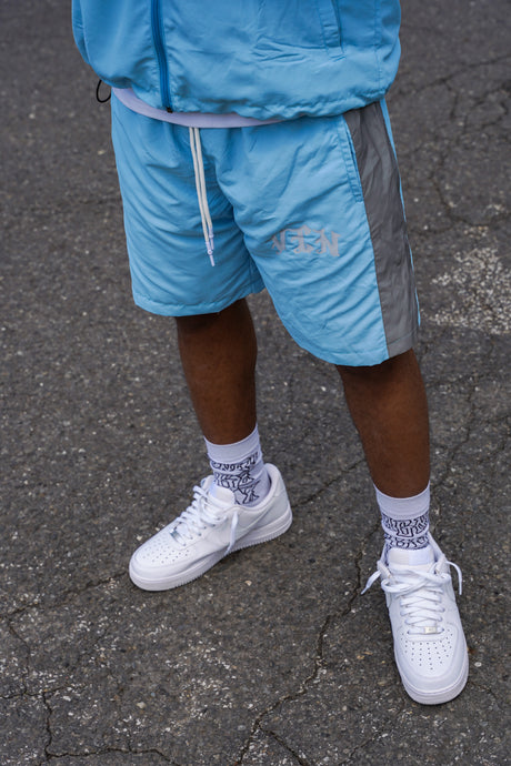 3M WINDBREAKER SHORTS ‘LIGHT BLUE’